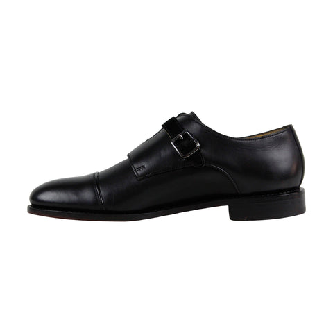Michael Bastian Brando Monk Mens Black Leather Strap Oxfords Shoes