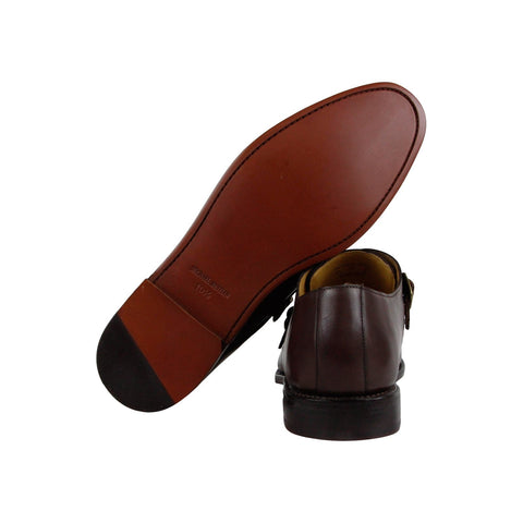 Michael Bastian Brando Monk MB1S00021 Mens Brown Leather Dress Monk Strap Shoes