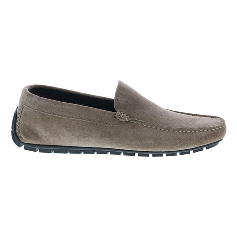 Bruno Magli Xenia MB1XNAO1 Mens Gray Suede Loafers & Slip Ons Moccasin Shoes