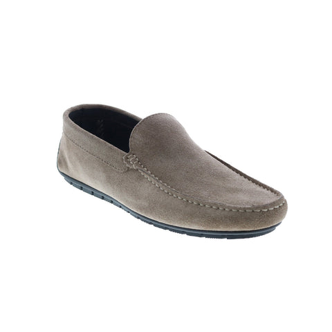 Bruno Magli Xenia MB1XNAO1 Mens Gray Suede Loafers & Slip Ons Moccasin Shoes