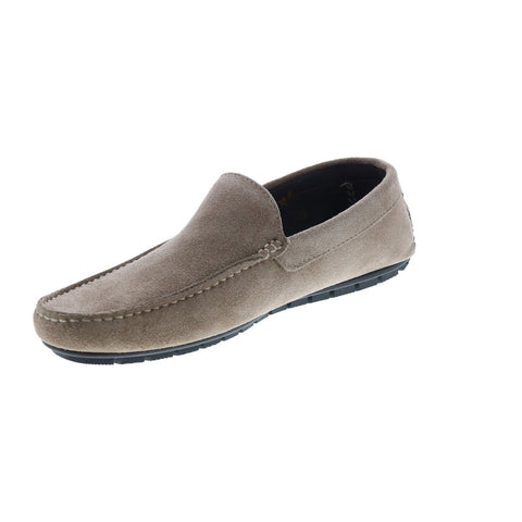 Bruno Magli Xenia MB1XNAO1 Mens Gray Suede Loafers & Slip Ons Moccasin Shoes