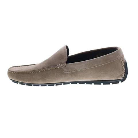Bruno Magli Xenia MB1XNAO1 Mens Gray Suede Loafers & Slip Ons Moccasin Shoes
