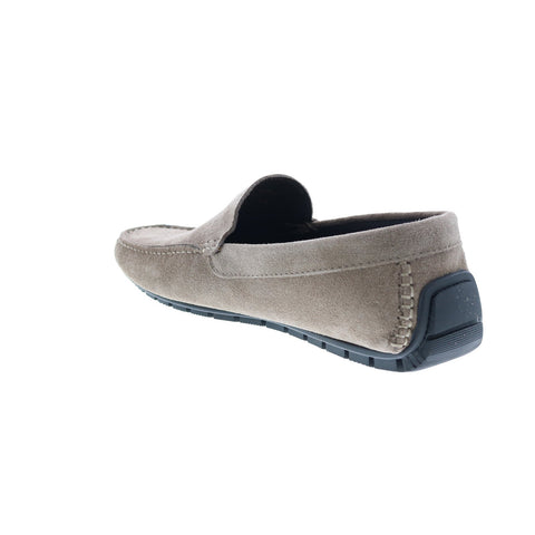 Bruno Magli Xenia MB1XNAO1 Mens Gray Suede Loafers & Slip Ons Moccasin Shoes