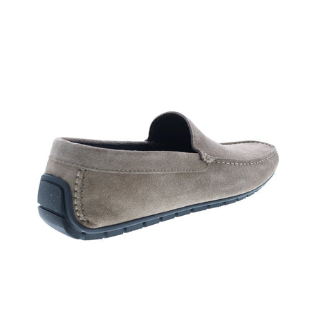 Bruno Magli Xenia MB1XNAO1 Mens Gray Suede Loafers & Slip Ons Moccasin Shoes