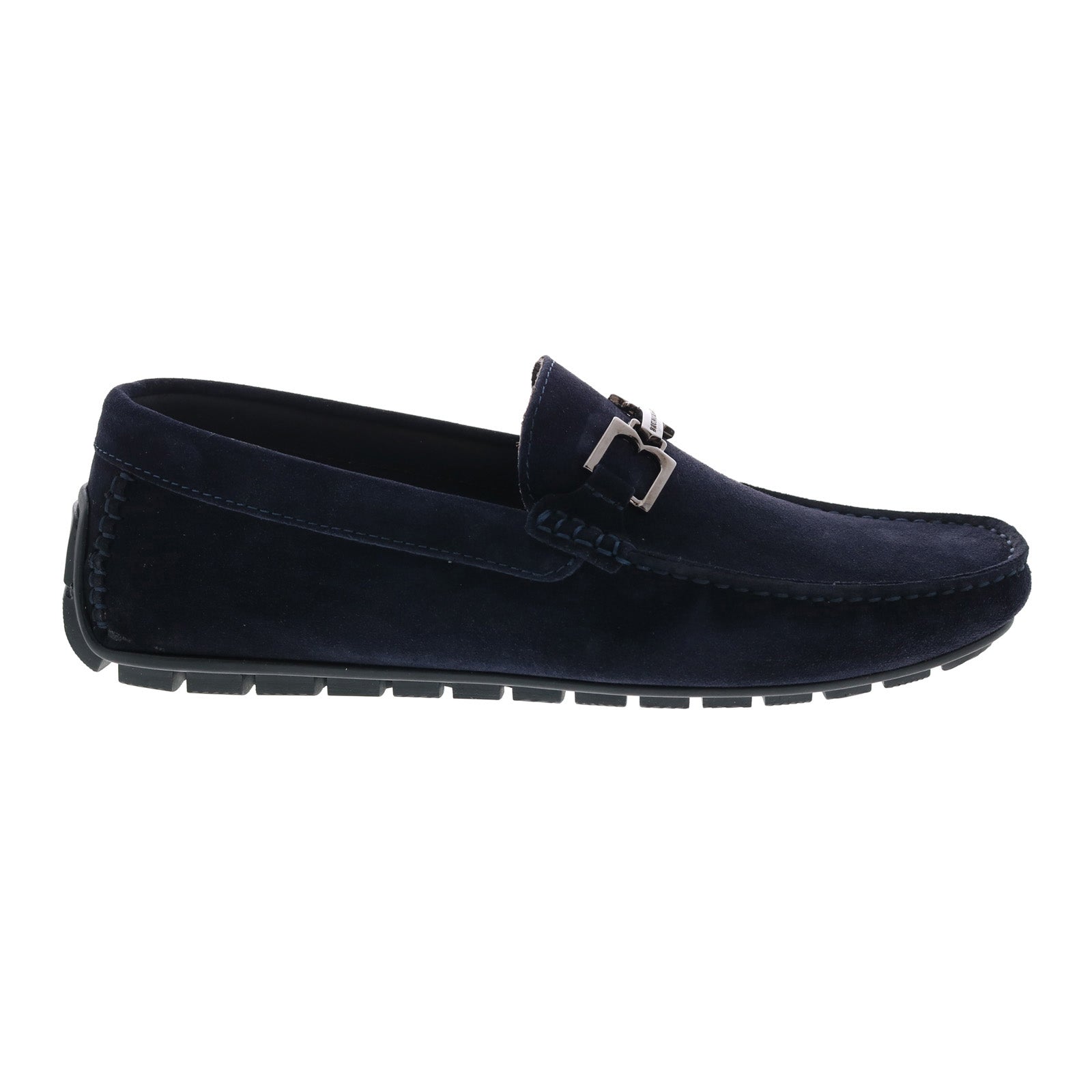 Bruno Magli Xavier MB1XVRN1 Mens Blue Suede Loafers & Slip 