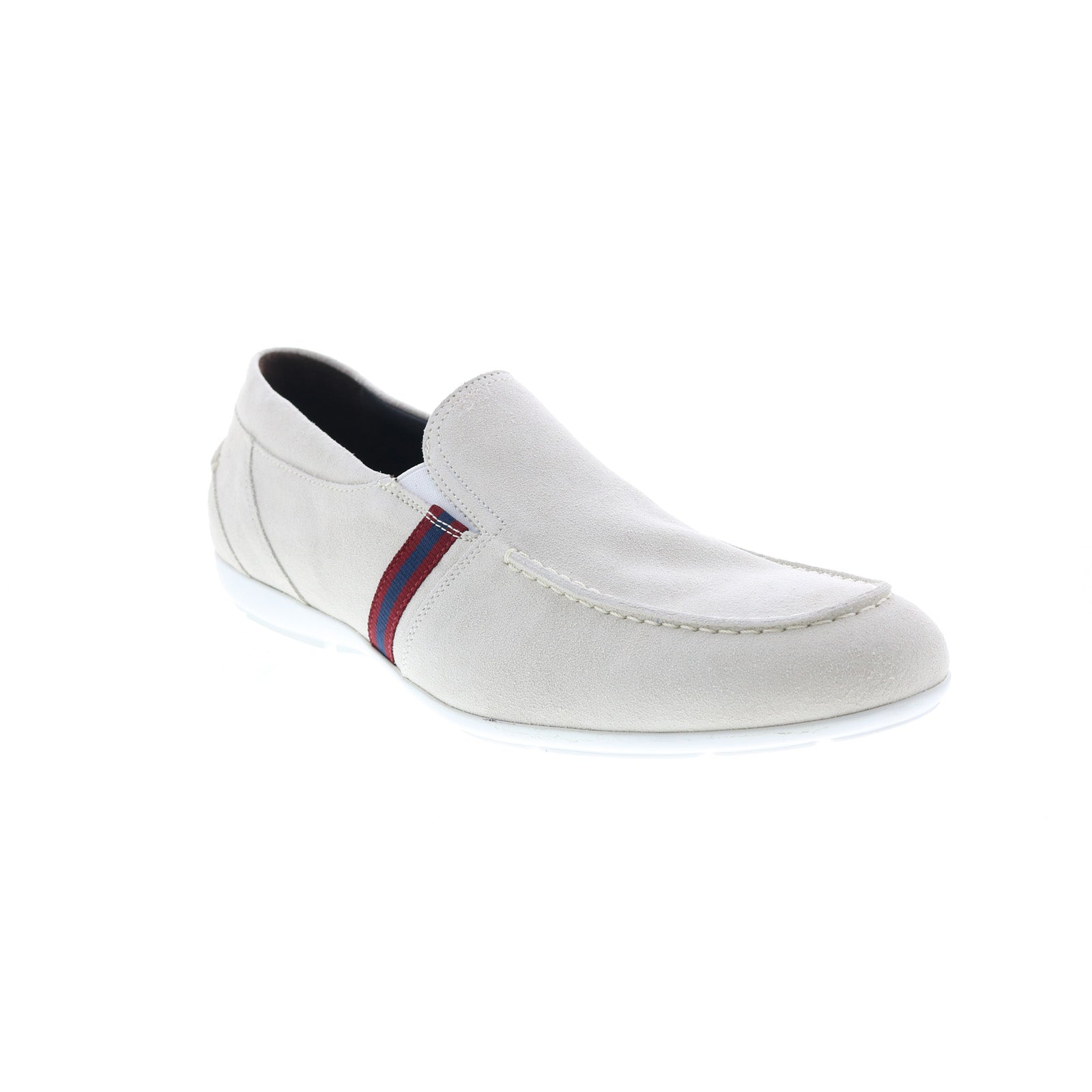 Bruno Magli Balestra MB2BALG1 Mens White Suede Loafers  display picture 1