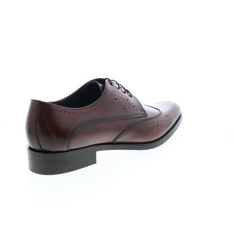 Bruno Magli Drio MB2DROE0 Mens Brown Leather Oxfords Wingtip & Brogue Shoes