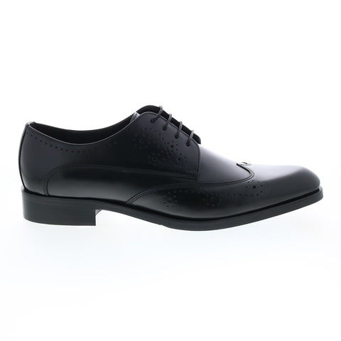 Bruno Magli Drio MB2DROA0 Mens Black Leather Oxfords Wingtip & Brogue Shoes