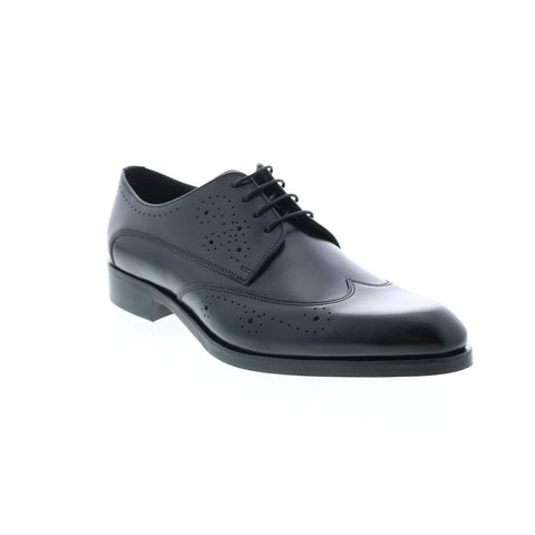 Bruno Magli Drio MB2DROA0 Mens Black Leather Oxfords Wingtip & Brogue Shoes