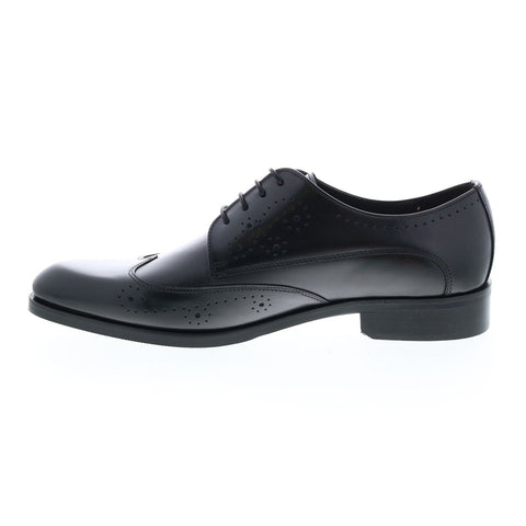 Bruno Magli Drio MB2DROA0 Mens Black Leather Oxfords Wingtip & Brogue Shoes