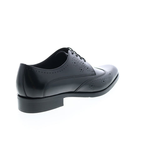 Bruno Magli Drio MB2DROA0 Mens Black Leather Oxfords Wingtip & Brogue Shoes