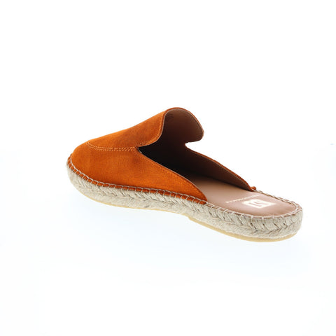 Bruno Magli Estrada MB2ESTI7 Mens Orange Suede Slides Sandals Shoes