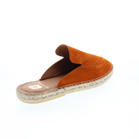 Bruno Magli Estrada MB2ESTI7 Mens Orange Suede Slides Sandals Shoes