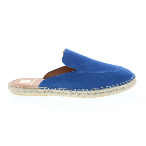 Bruno Magli Estrada MB2ESTM1 Mens Blue Suede Slides Sandals Shoes