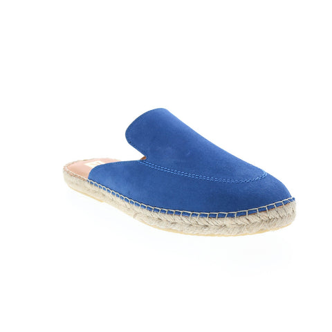 Bruno Magli Estrada MB2ESTM1 Mens Blue Suede Slides Sandals Shoes