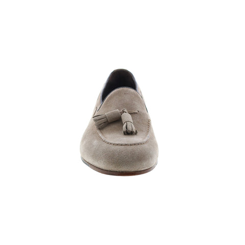 Bruno Magli Nilo MB2NILO1 Mens Brown Suede Loafers & Slip Ons Tasseled Shoes