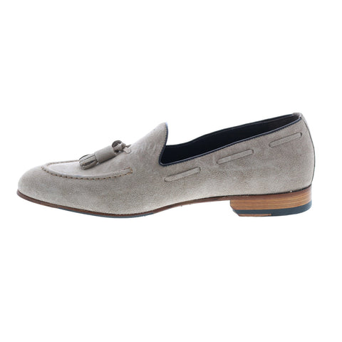 Bruno Magli Nilo MB2NILO1 Mens Brown Suede Loafers & Slip Ons Tasseled Shoes