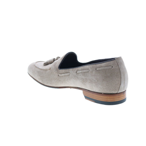 Bruno Magli Nilo MB2NILO1 Mens Brown Suede Loafers & Slip Ons Tasseled Shoes