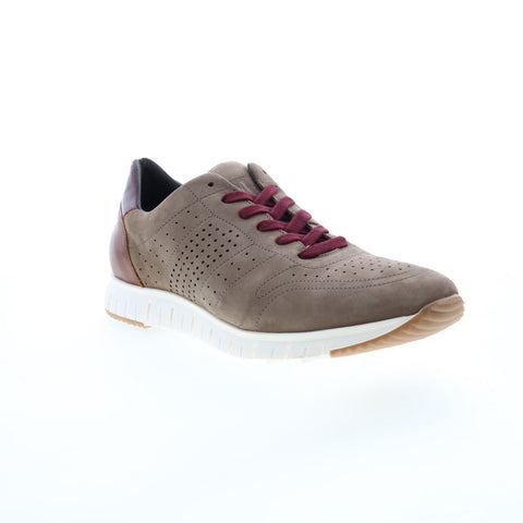 Bruno Magli Zuma MB2ZUMO11 Mens Gray Nubuck Lace Up Lifestyle Sneakers Shoes