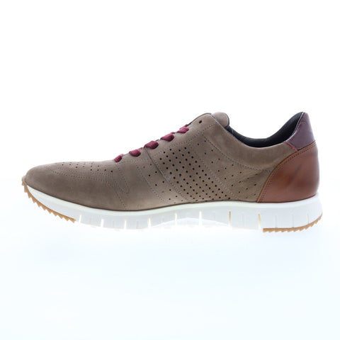 Bruno Magli Zuma MB2ZUMO11 Mens Gray Nubuck Lace Up Lifestyle Sneakers Shoes