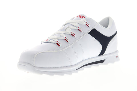 Lugz Blitz MBLITV-140 Mens White Leather Low Top Lifestyle Sneakers Shoes