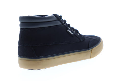 Lugz Boomer MBOOMRC-002 Mens Black Mid Top Lace Up Lifestyle Sneakers Shoes