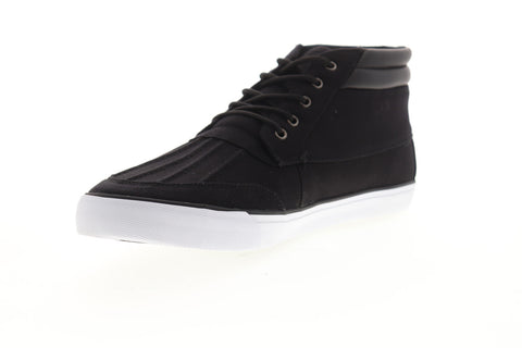 Lugz Boomer MBOOMRC-060 Mens Black Canvas Mid Top Lifestyle Sneakers Shoes