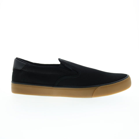 Lugz Clipper MCLIPRC-002 Mens Black Canvas Slip On Lifestyle Sneakers Shoes