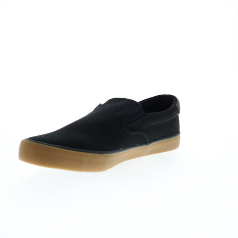 Lugz Clipper MCLIPRC-002 Mens Black Canvas Slip On Lifestyle Sneakers Shoes