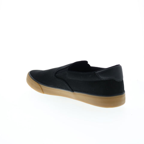 Lugz Clipper MCLIPRC-002 Mens Black Canvas Slip On Lifestyle Sneakers Shoes