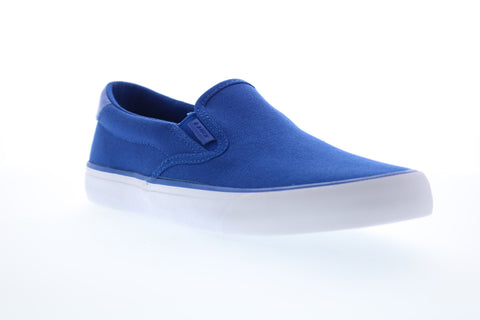 Lugz Clipper MCLIPRC-485 Mens Blue Canvas Slip On Lifestyle Sneakers Shoes