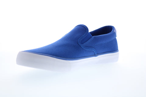 Lugz Clipper MCLIPRC-485 Mens Blue Canvas Slip On Lifestyle Sneakers Shoes