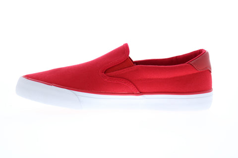 Lugz Clipper MCLIPRC-637 Mens Red Canvas Slip On Lifestyle Sneakers Shoes