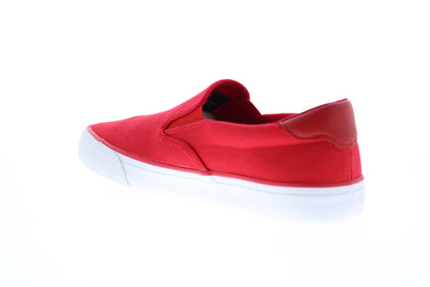 Lugz Clipper MCLIPRC-637 Mens Red Canvas Slip On Lifestyle Sneakers Shoes