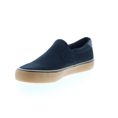 Lugz Clipper MCLPRC-0049 Mens Black Canvas Slip On Lifestyle Sneakers Shoes