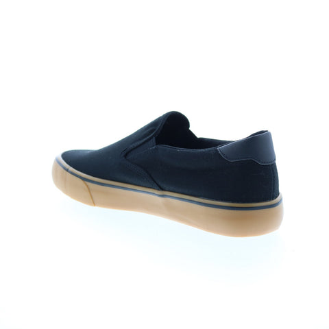 Lugz Clipper MCLPRC-0049 Mens Black Canvas Slip On Lifestyle Sneakers Shoes