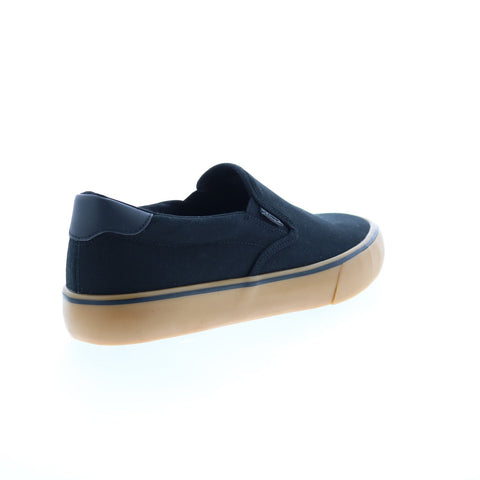 Lugz Clipper MCLPRC-0049 Mens Black Canvas Slip On Lifestyle Sneakers Shoes