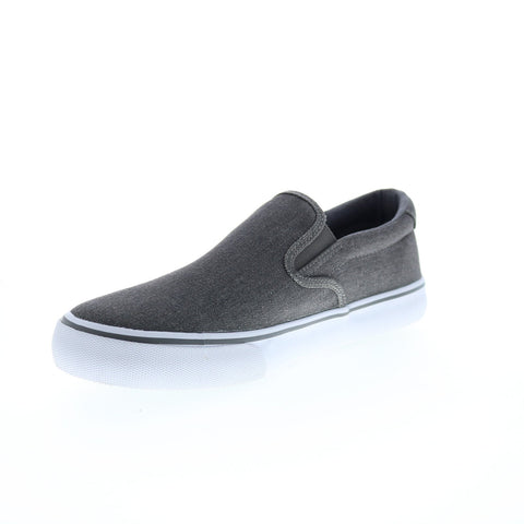 Lugz Clipper Slip On MCLPRDC-011 Mens Gray Canvas Lifestyle Sneakers Shoes