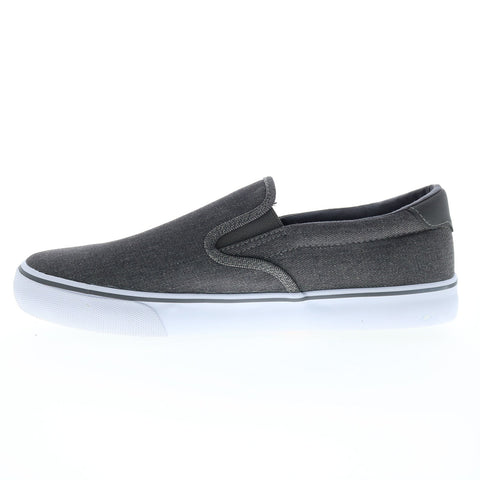 Lugz Clipper Slip On MCLPRDC-011 Mens Gray Canvas Lifestyle Sneakers Shoes