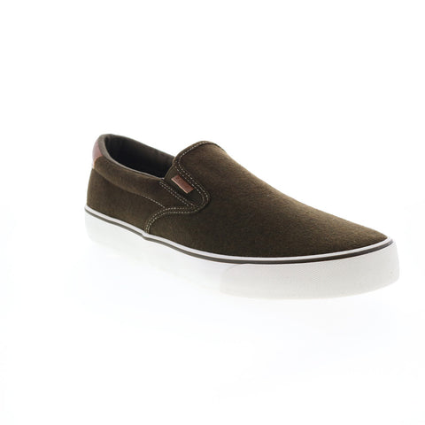 Lugz Clipper Peacoat MCLPRPT-3407 Mens Green Canvas Slip On Lifestyle Sneakers Shoes