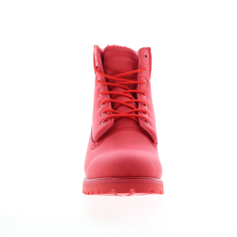 Lugz Convoy Fleece MCNVYFD-620 Mens Red Synthetic Casual Dress Boots