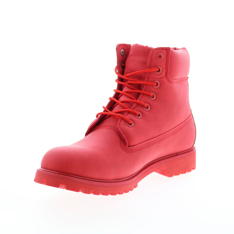 Lugz Convoy Fleece MCNVYFD-620 Mens Red Synthetic Casual Dress Boots