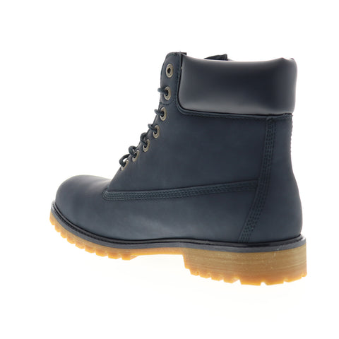Lugz Convoy MCNVYV-4320 Mens Blue Leather High Top Lace Up Casual Dress Boots