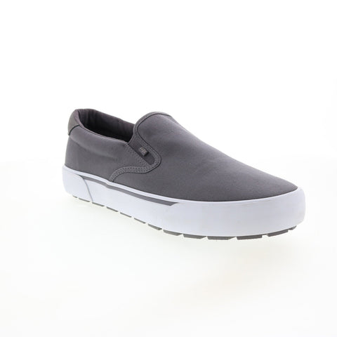 Lugz Delta MDELTC-011 Mens Gray Canvas Slip On Lifestyle Sneakers Shoes