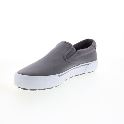Lugz Delta MDELTC-011 Mens Gray Canvas Slip On Lifestyle Sneakers Shoes