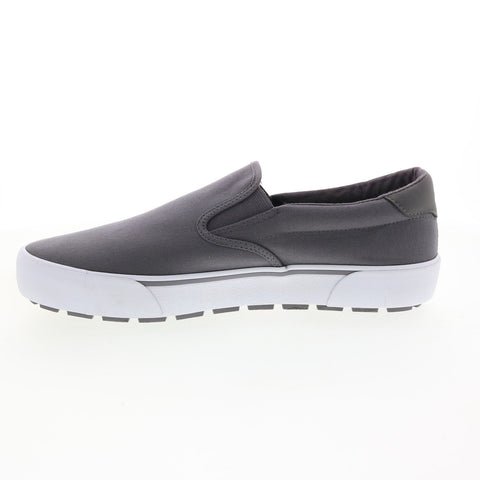 Lugz Delta MDELTC-011 Mens Gray Canvas Slip On Lifestyle Sneakers Shoes