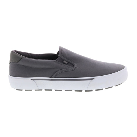 Lugz Delta MDELTC-011 Mens Gray Canvas Slip On Lifestyle Sneakers Shoes