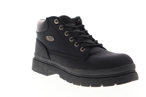 Lugz Drifter Ballistic MDRBT-001 Mens Black Canvas Casual Dress Lace Up Boots Shoes