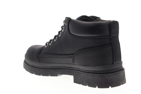 Lugz Drifter Ballistic MDRBT-001 Mens Black Canvas Casual Dress Lace Up Boots Shoes