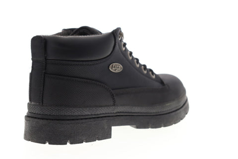 Lugz Drifter Ballistic MDRBT-001 Mens Black Canvas Casual Dress Lace Up Boots Shoes